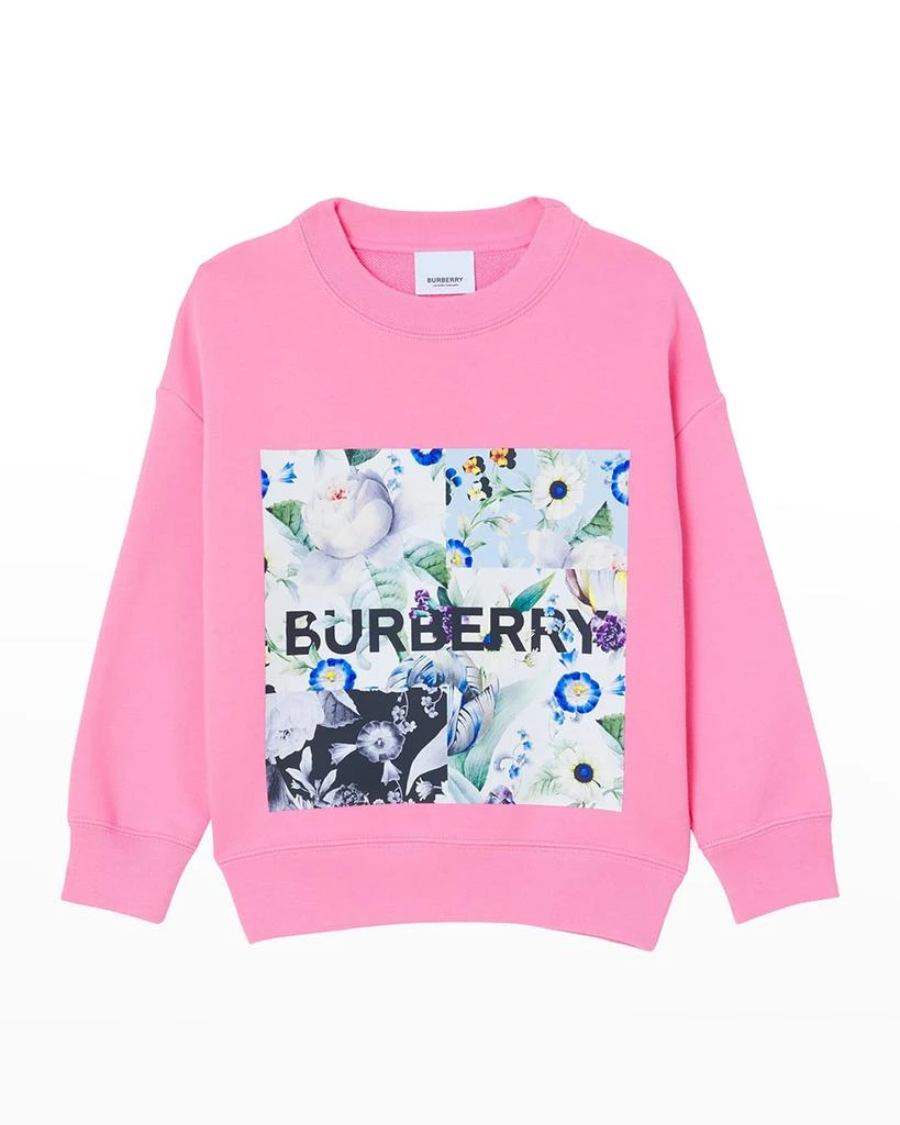 商品Burberry|Girl's Dutch Floral Graphic Sweatshirt, Size 3-14,价格¥1097,第1张图片