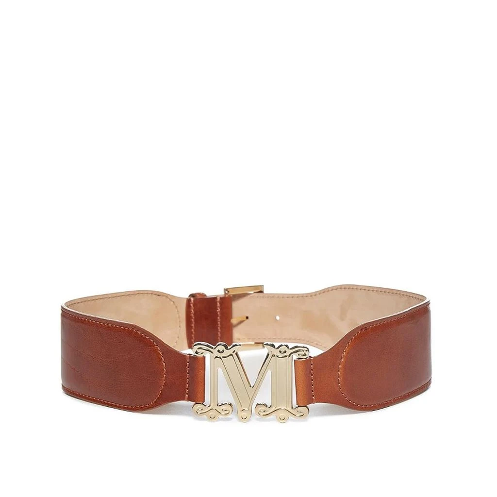 商品MAX MARA ACCESSORI|Max Mara Accessori Fiuggi Leather Belt,价格¥1408,第1张图片