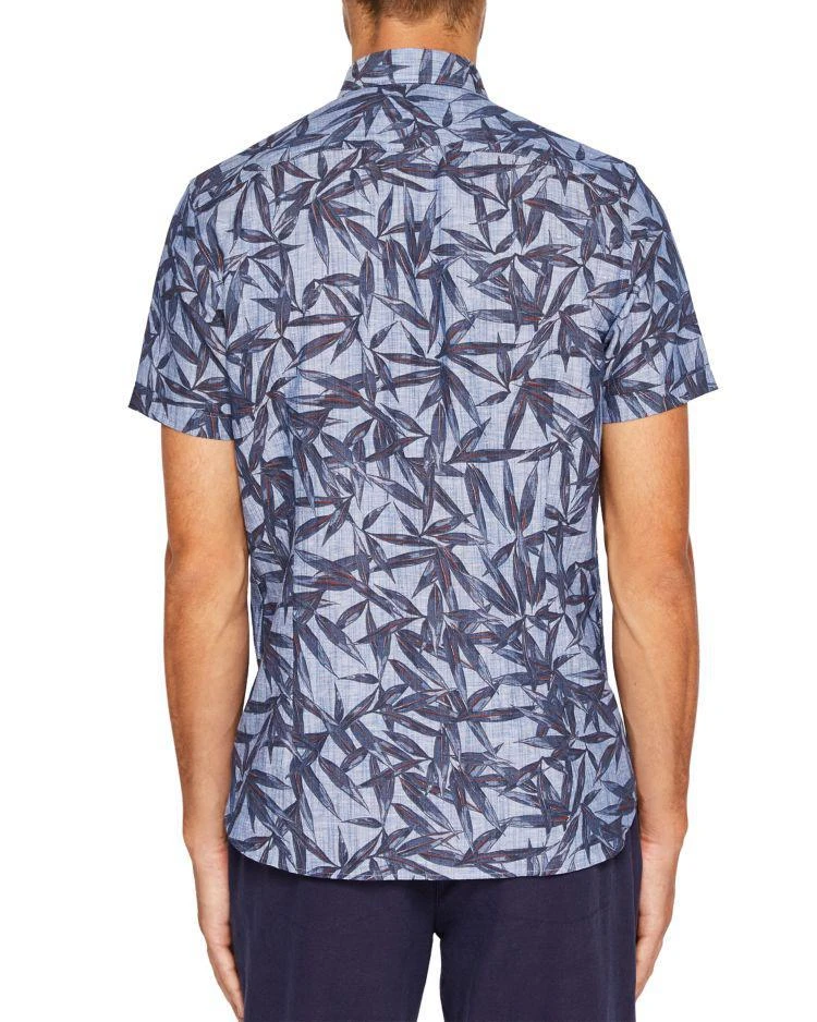 商品Ted Baker London|Ted Baker Xchange Printed Linen Regular Fit Button-Down Shirt ,价格¥437,第2张图片详细描述
