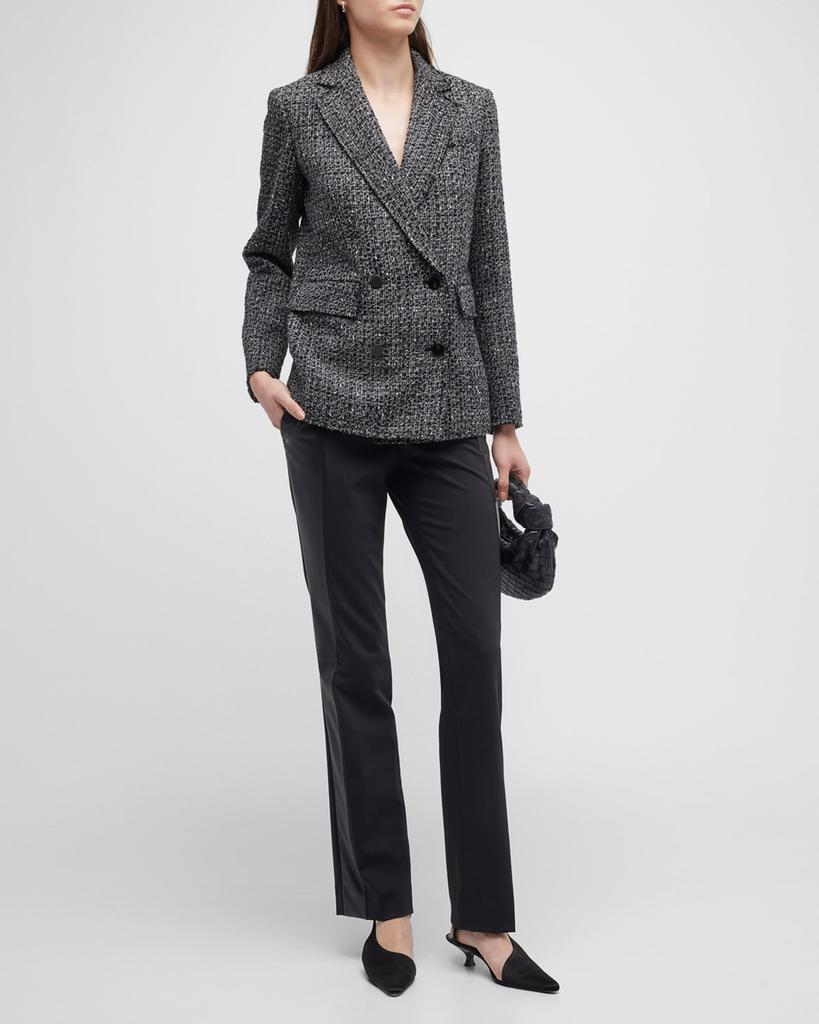 商品Theory|Piazza Noelle Double-Breasted Tweed Jacket,价格¥4149,第5张图片详细描述