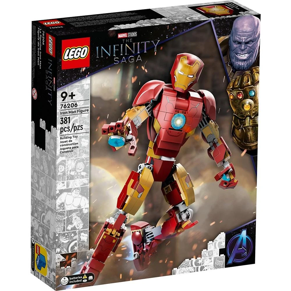 商品LEGO|Marvel Iron Man Figure Building Kit, Realistic Model for Play and Display, 381 Pieces,价格¥305,第3张图片详细描述