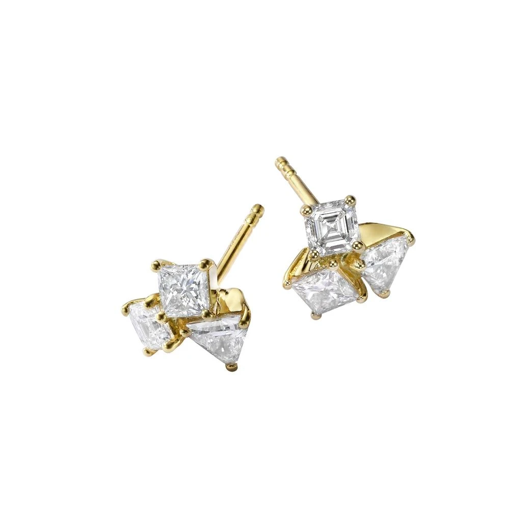 商品AME|Âme Trio 18K Yellow Gold, Lab-Grown Diamond 1.50ct. tw. Small Stud Earrings,价格¥26080,第2张图片详细描述