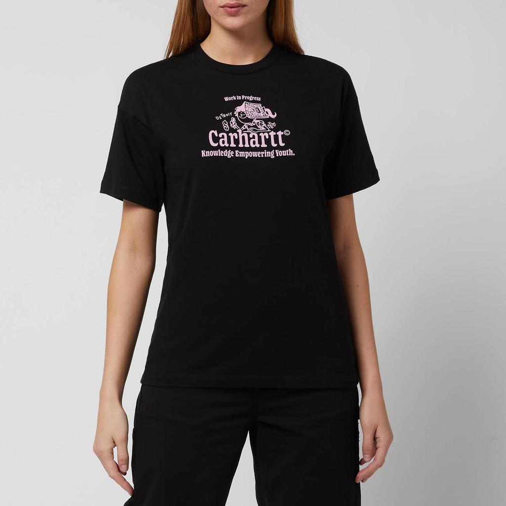 商品Carhartt|Carhartt WIP Women's Schools Out T-Shirt - Black/Pink,价格¥183,第1张图片