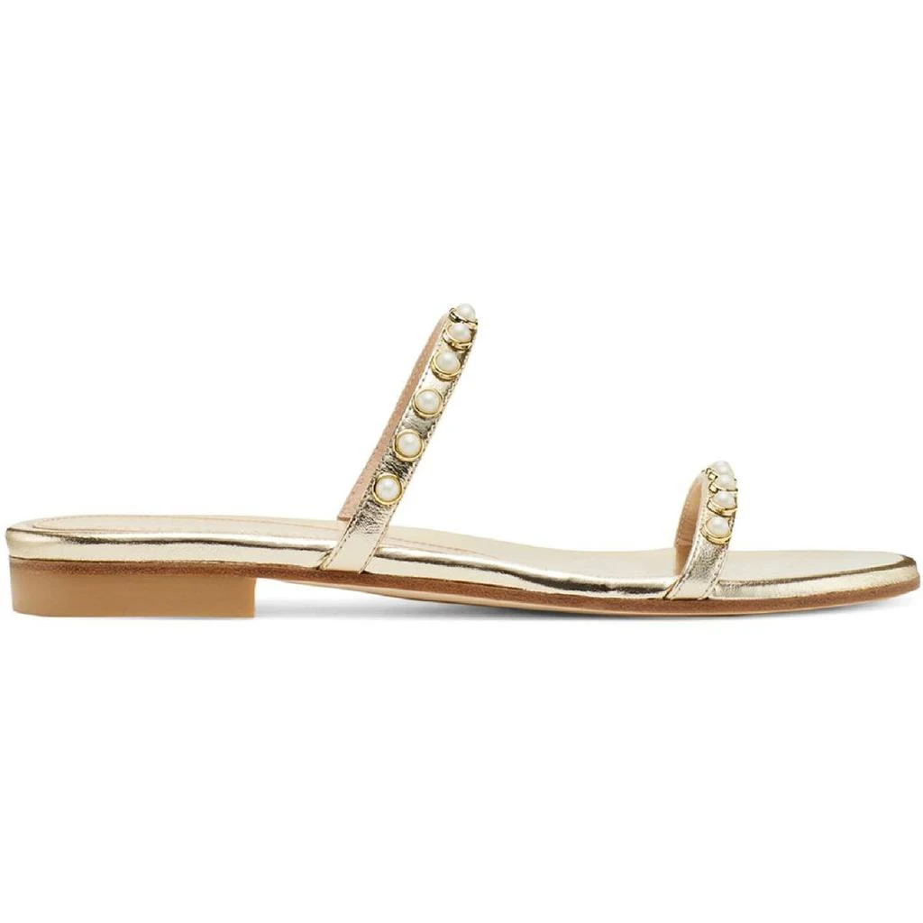 商品Stuart Weitzman|Stuart Weitzman Womens Leather Embellished Slide Sandals,价格¥1781,第2张图片详细描述