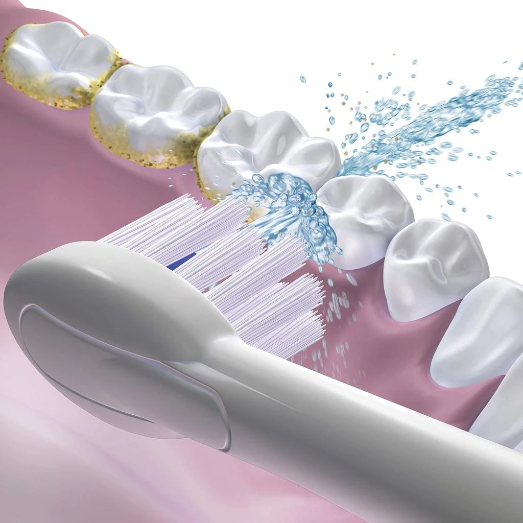 商品Waterpik|Waterpik Compact Replacement Brush Heads for Sonic-Fusion Flossing Toothbrush SFRB-2EW, 2 Count White,价格¥211,第3张图片详细描述