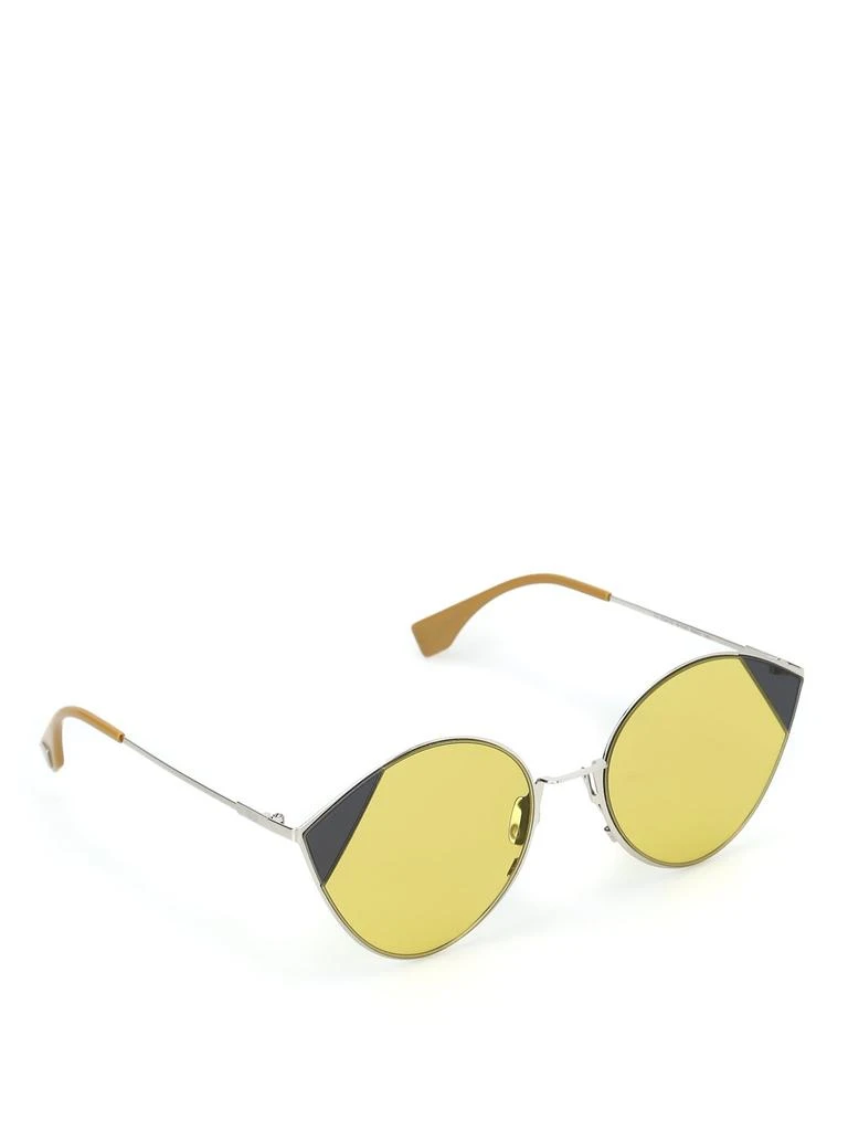 商品Fendi|Fendi Eyewear Panelled Cat Eye Frame Sunglasses,价格¥1598,第2张图片详细描述