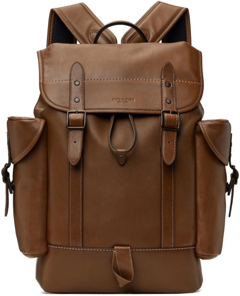 商品Coach|Tan Hitch Backpack,价格¥7499,第1张图片