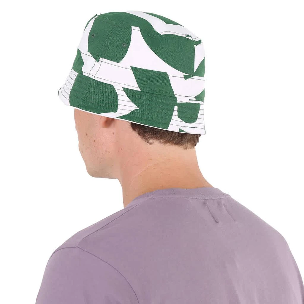 商品Lacoste|Lacoste Unisex White / Green Heritage Reversible Cotton Bob Hat, Size Large,价格¥361,第3张图片详细描述