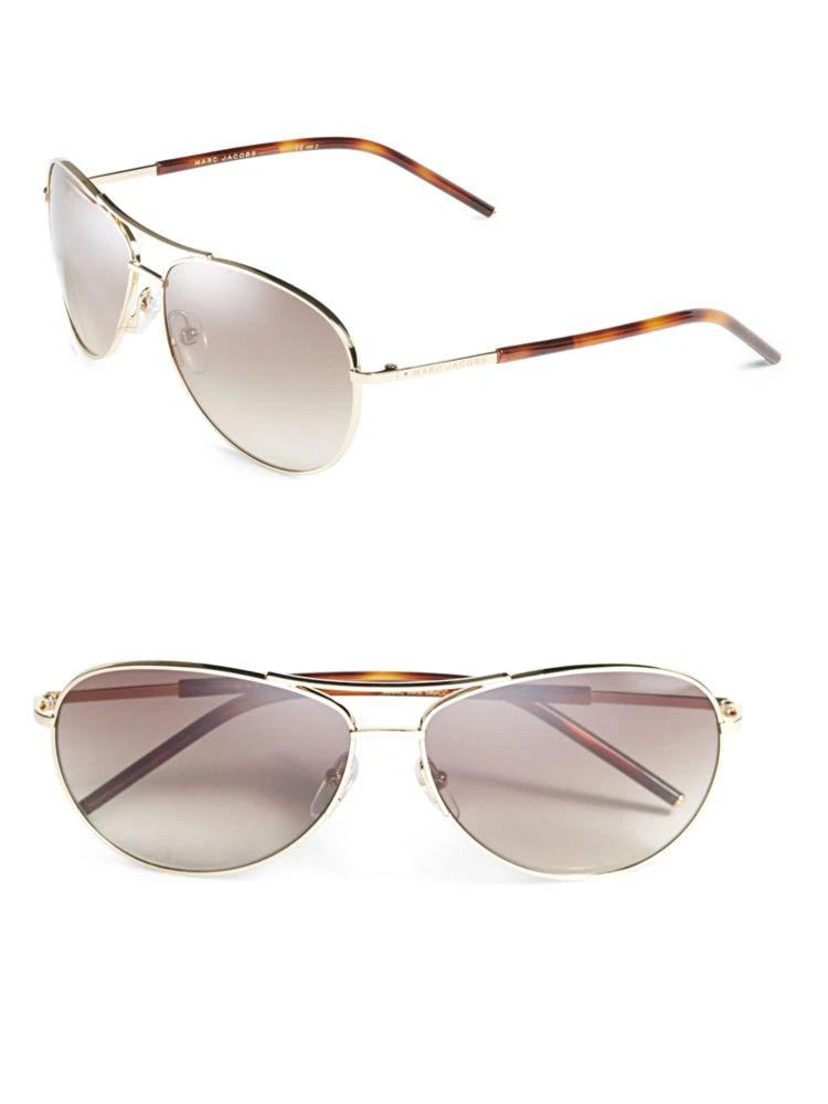 商品Marc Jacobs|56MM Aviator Sunglasses,价格¥489,第1张图片