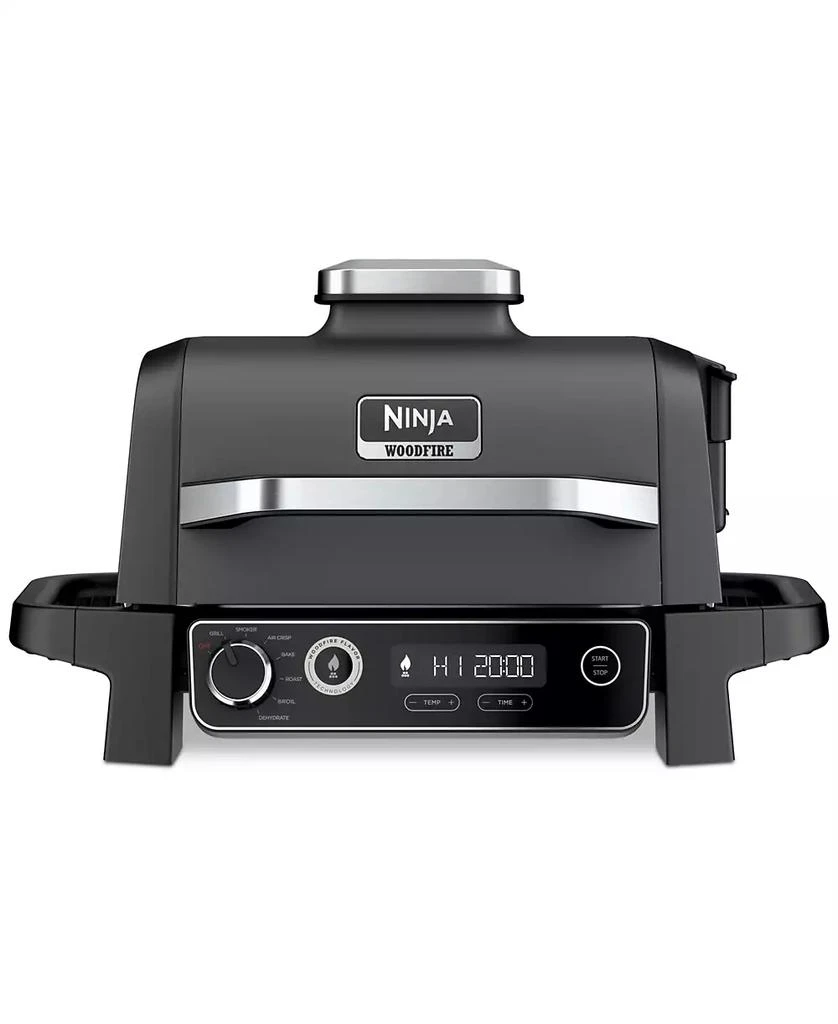 商品Ninja|Woodfire Outdoor Grill & Smoker, 7-in-1 Master Grill, BBQ Smoker and Air Fryer with Woodfire Technology - OG701,价格¥2820,第2张图片详细描述