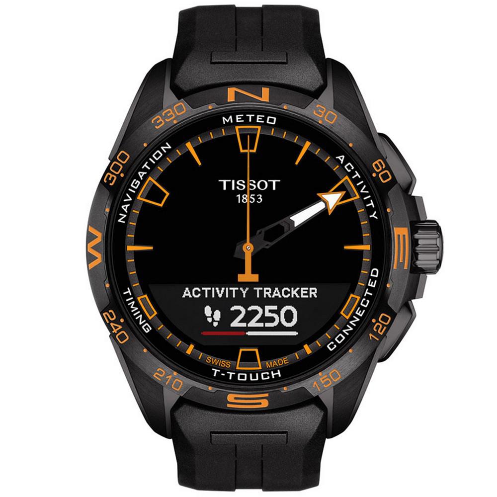 Men's Swiss T-Touch Connect Solar Black Rubber Strap Smart Watch 48mm商品第10张图片规格展示