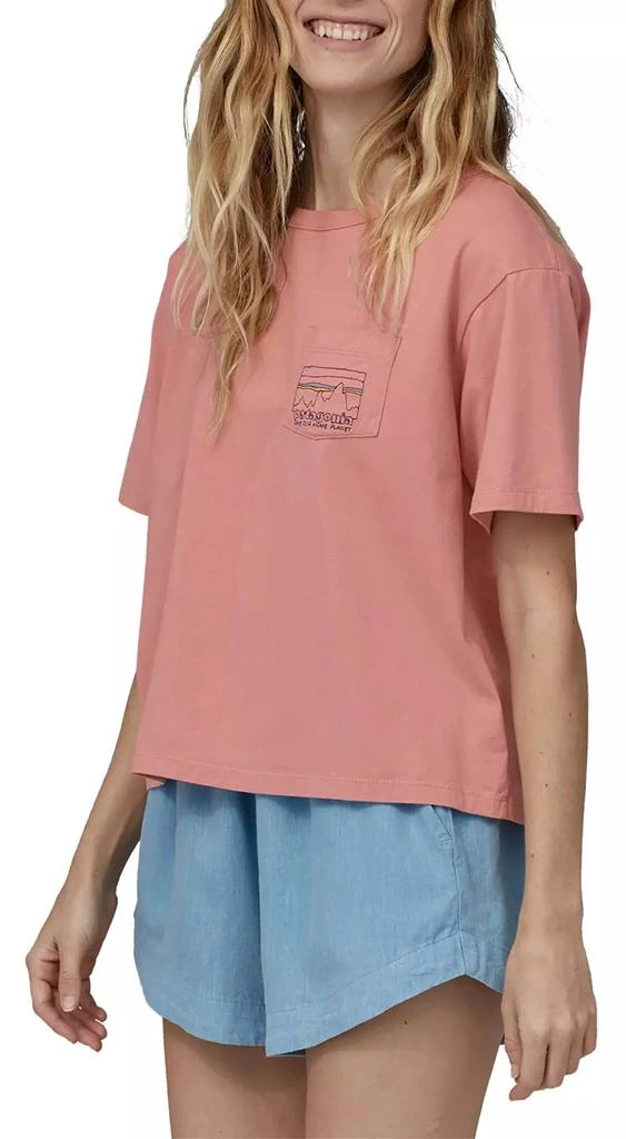 商品Patagonia|Patagonia Women's '73 Skyline Organic Easy Cut Pocket T-Shirt,价格¥231,第1张图片详细描述