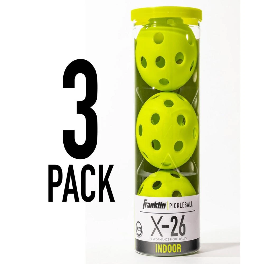 X-26 Pickleballs - Indoor - 3 Pack - USAPA Approved 商品