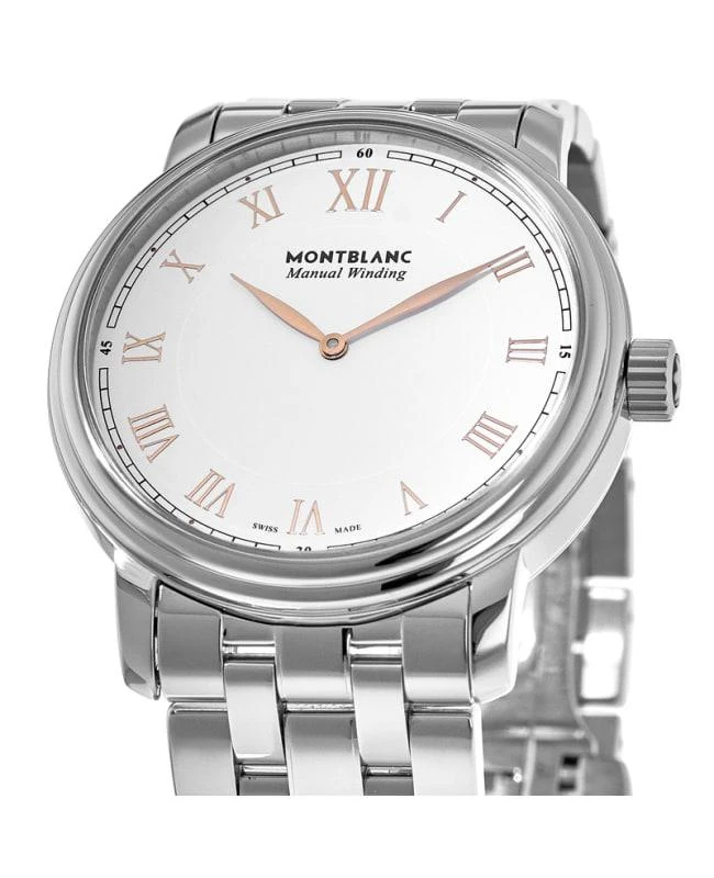 商品MontBlanc|Montblanc Tradition Manual Winding White Dial Steel Men's Watch 119963,价格¥6908,第2张图片详细描述