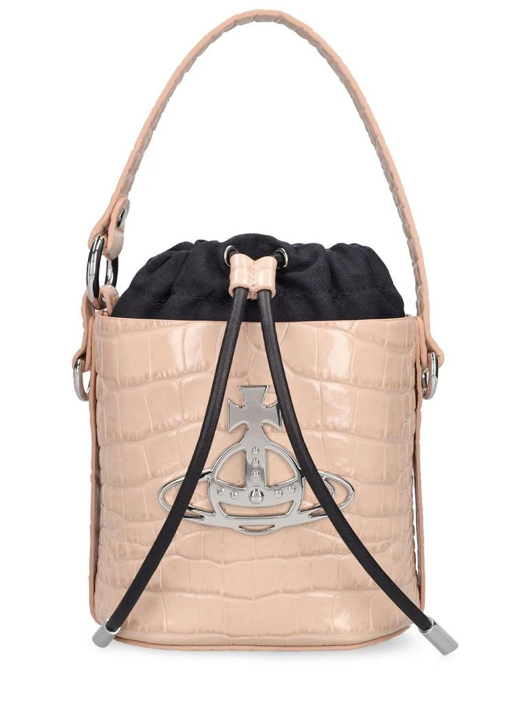 商品Vivienne Westwood|Daisy Croc Embossed Bucket Bag,价格¥4335,第1张图片