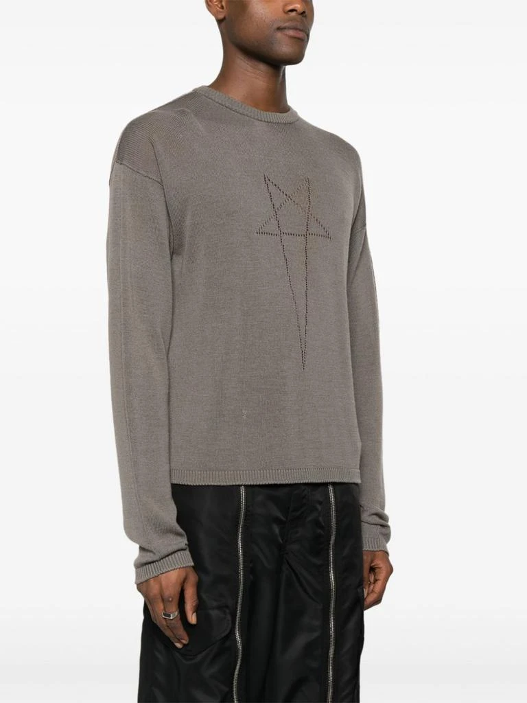 商品Rick Owens|RICK OWENS - Cotton Sweater With Print,价格¥4025,第5张图片详细描述