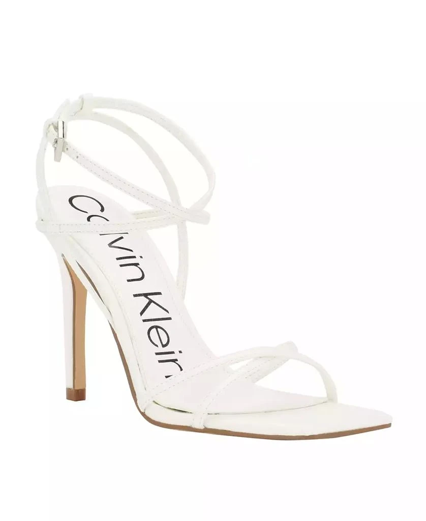 商品Calvin Klein|Women's Tegin Strappy Dress High Heel Sandals,价格¥666,第1张图片