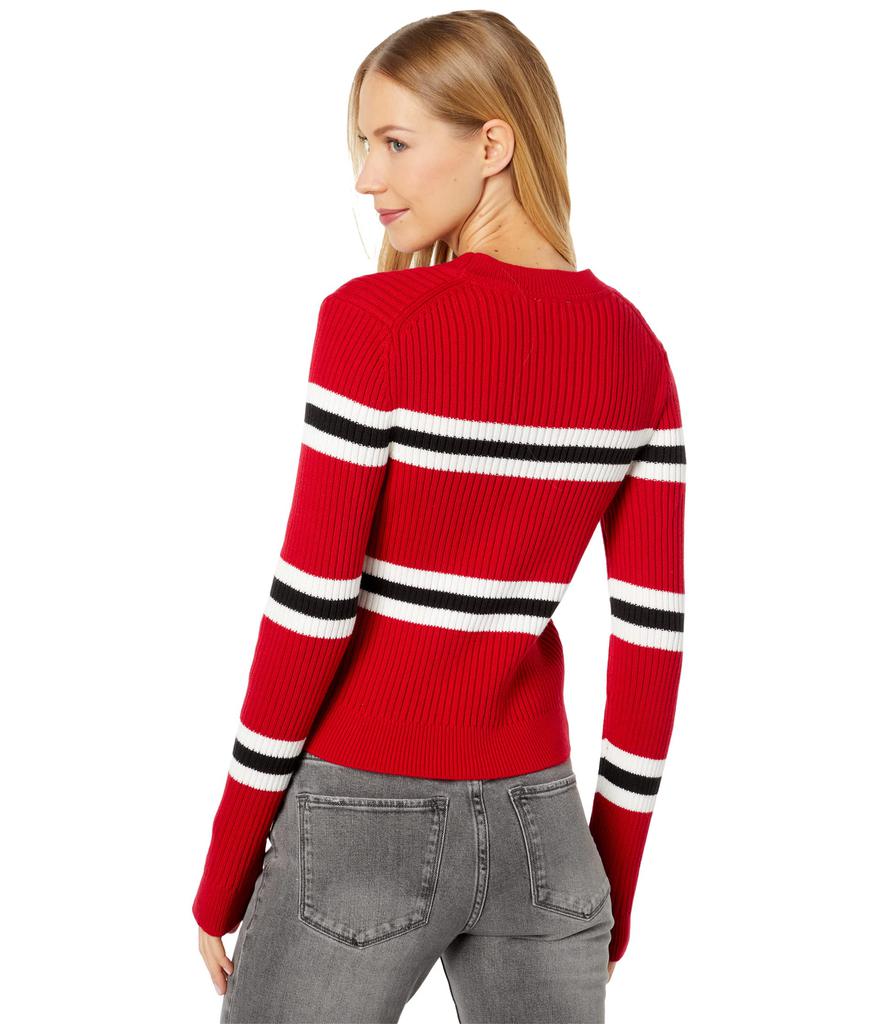 Stripe Crew Neck Sweater商品第2张图片规格展示