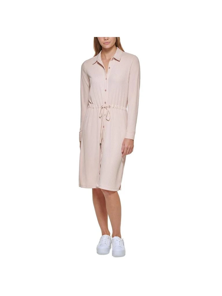 商品Calvin Klein|Womens Tie Waist Midi Shirtdress,价格¥224,第2张图片详细描述