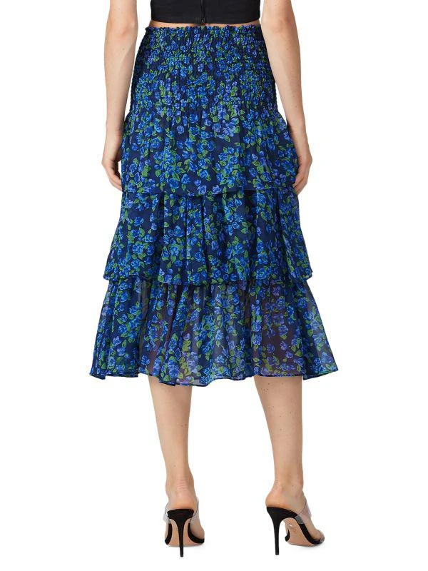 商品The Kooples|​Floral Silk Midi Skirt,价格¥607,第2张图片详细描述