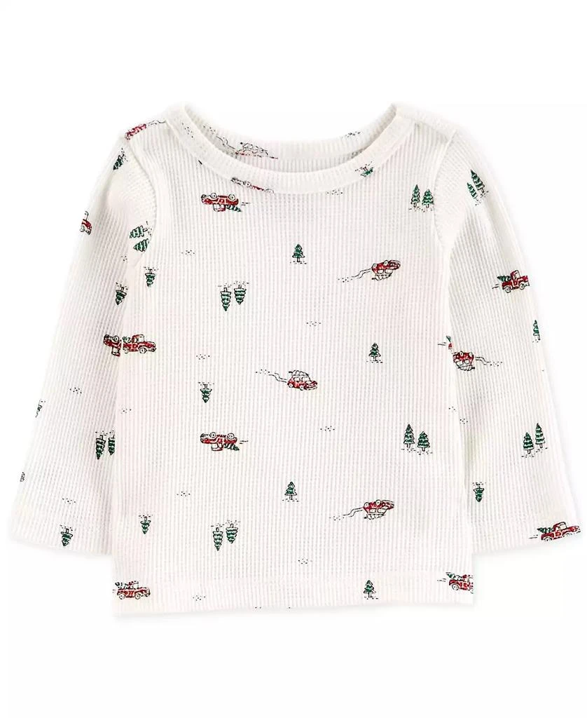 商品Carter's|Baby Boys Holiday Thermal T-Shirt & Corduroy Overalls, 2-Piece Set,价格¥122,第3张图片详细描述