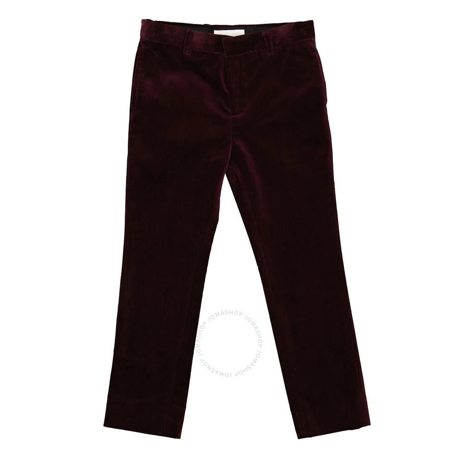 商品Burberry|Boys Black Currant Velvet Tuxedo Trousers,价格¥238,第1张图片