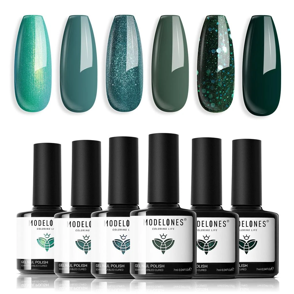 商品[国内直发] MODELONES|Forest Elves - 6 Shades Gel Nail Polish Set,价格¥142,第1张图片