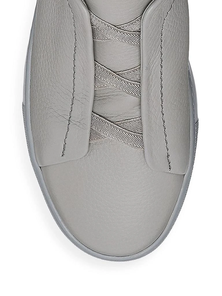 商品Zegna|Triple Stitch Leather Low-Top Sneakers,价格¥6626,第4张图片详细描述