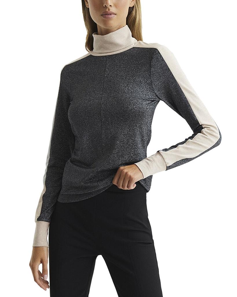 Reiss | Reiss Jem Metallic Contrast Roll Neck Jersey 269.81元 商品图片