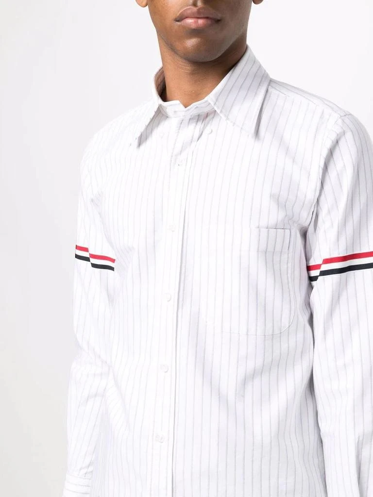 商品Thom Browne|THOM BROWNE RWB stripe oxford shirt,价格¥4047,第5张图片详细描述