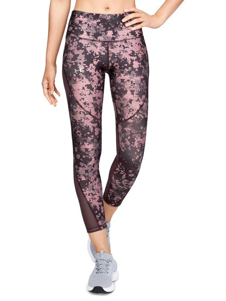 商品Under Armour|HeatGear&#174; Armour Printed Cropped Leggings,价格¥208,第2张图片详细描述