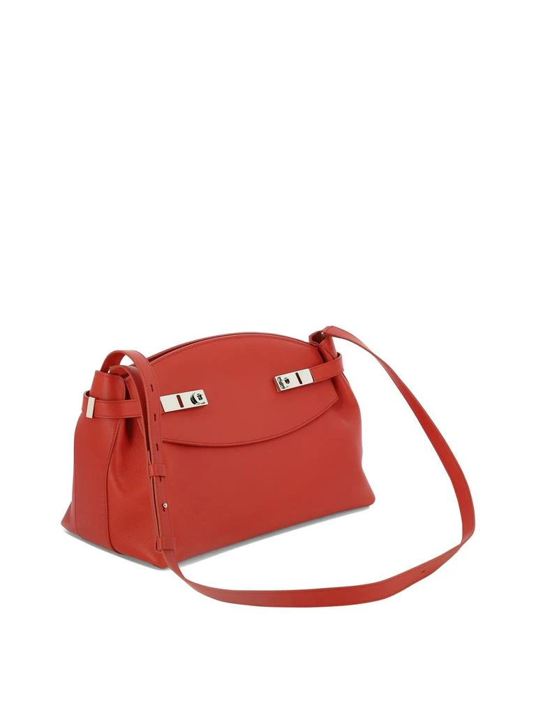 商品Salvatore Ferragamo|Hug Pouch Crossbody Bags Red,价格¥14445,第2张图片详细描述