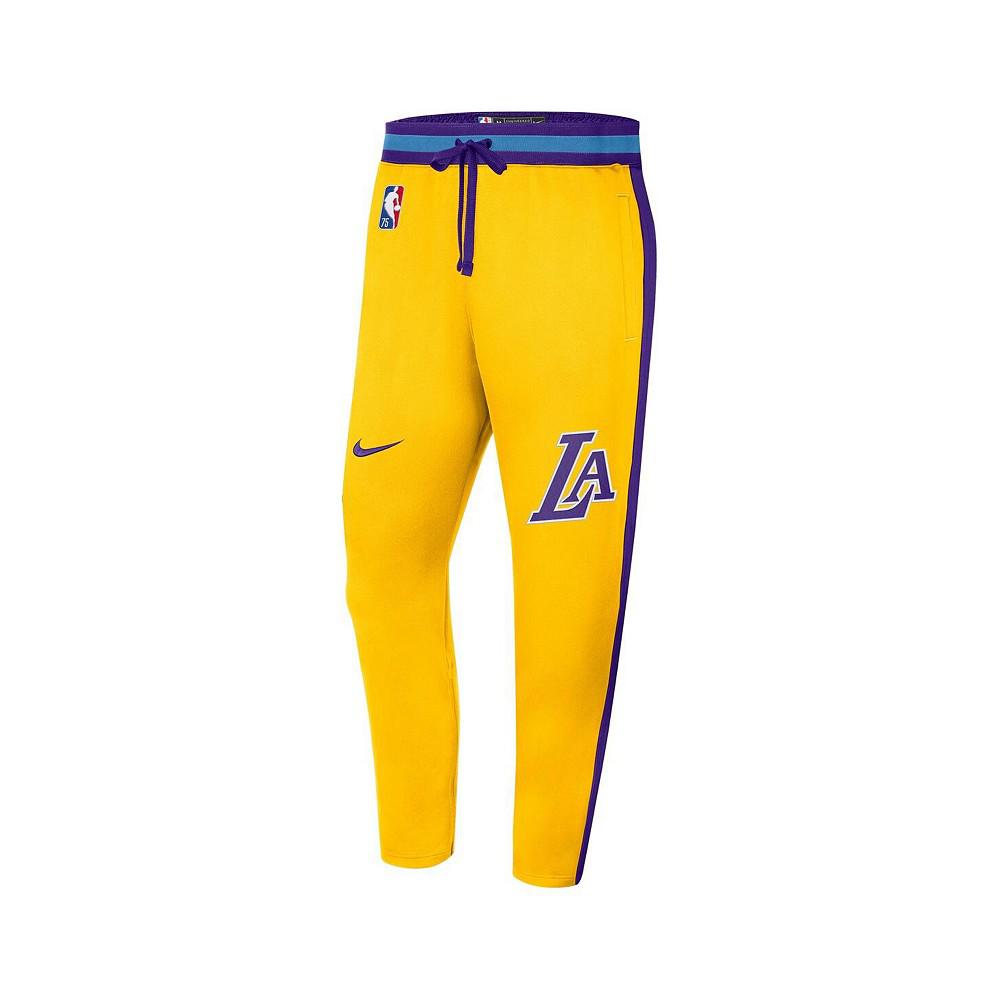 Men's Gold Los Angeles Lakers 2021/22 City Edition Therma Flex Showtime Pants商品第3张图片规格展示