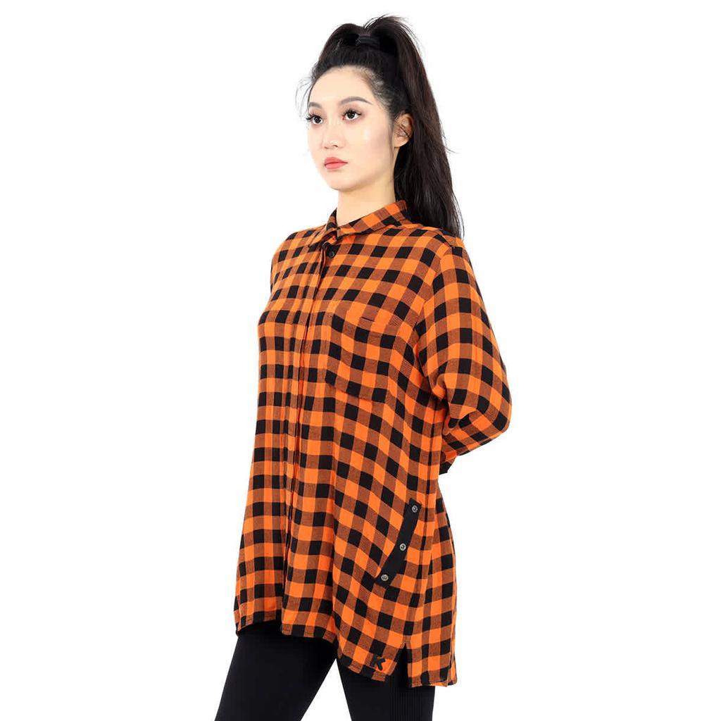 商品Kenzo|Kenzo Ladies Check Print Wool Blend Shirt, Brand Size 34 (US Size 2),价格¥1047,第4张图片详细描述