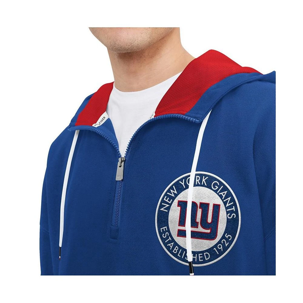 商品Tommy Hilfiger|Men's Royal New York Giants Aaron Quarter-Zip Hoodie,价格¥736,第3张图片详细描述