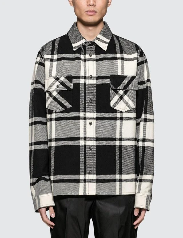 商品Off-White|Stencil Flannel Shirt,价格¥3273,第1张图片