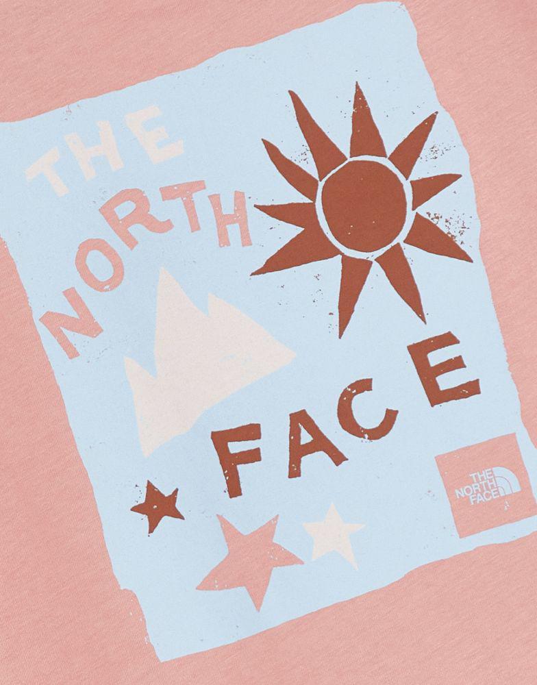 商品The North Face|The North Face Sun and Stars t-shirt in pink Exclusive at ASOS,价格¥193,第5张图片详细描述