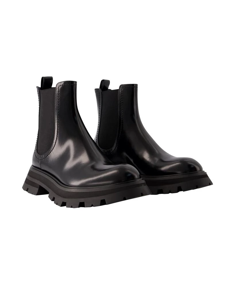 商品Alexander McQueen|Chelsea Boots - Alexander Mcqueen - Leather - Black,价格¥7573,第2张图片详细描述