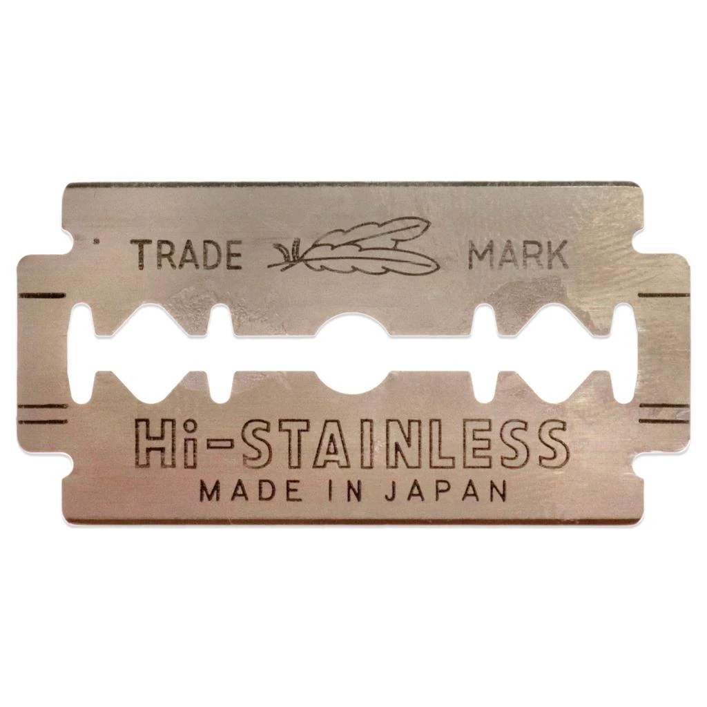 商品Jatai|Feather Hi Stainless Double Edge Razor Blades by Jatai for Unisex - 5 Pc Blades,价格¥64,第2张图片详细描述