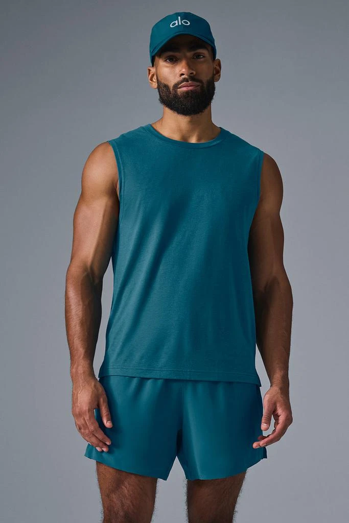 商品Alo|The Triumph Muscle Tank - Oceanic Teal,价格¥369,第1张图片