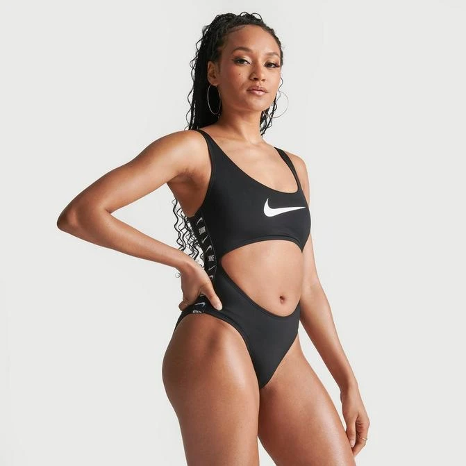 商品NIKE|Women's Nike Swim Tape One Piece Swimsuit,价格¥263,第1张图片