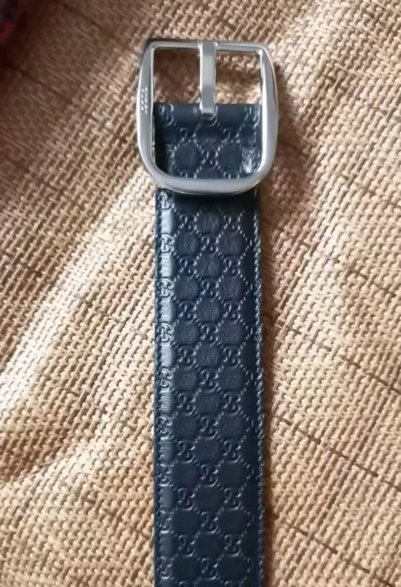 GUCCI 古驰 简约牛皮腰带皮带 男款 宽4cm 划痕微瑕 商品