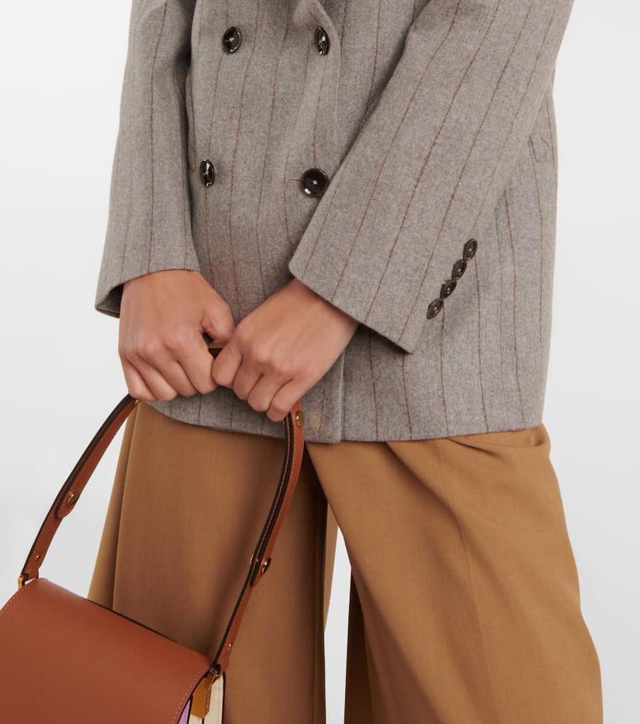 商品BLAZÉ MILANO|细条纹羊毛混纺西装式外套,价格¥8015,第7张图片详细描述