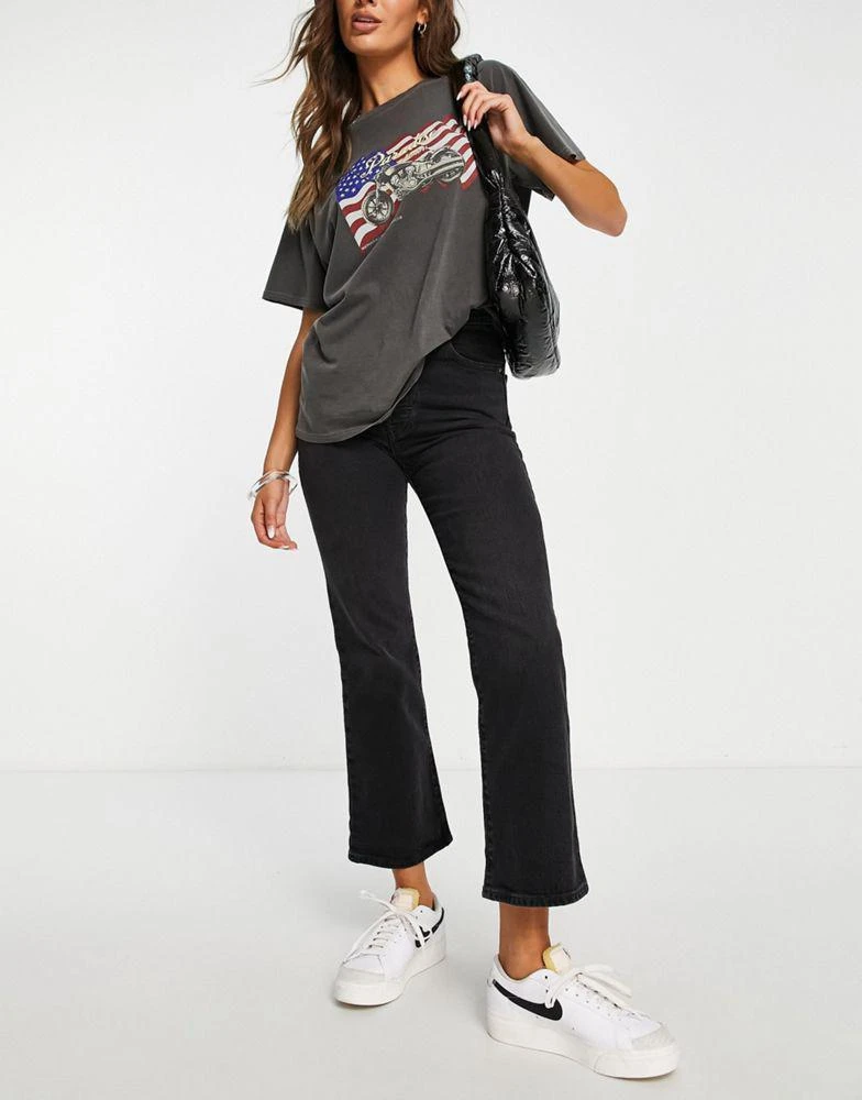 商品Levi's|Levi's ribcage crop jean in black,价格¥1081,第1张图片