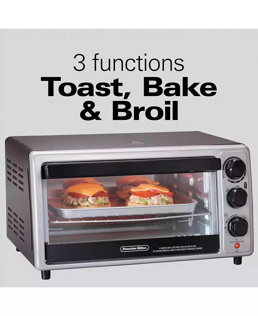 商品Hamilton Beach|Proctor Silex 6 Slice Toaster Oven,价格¥640,第5张图片详细描述