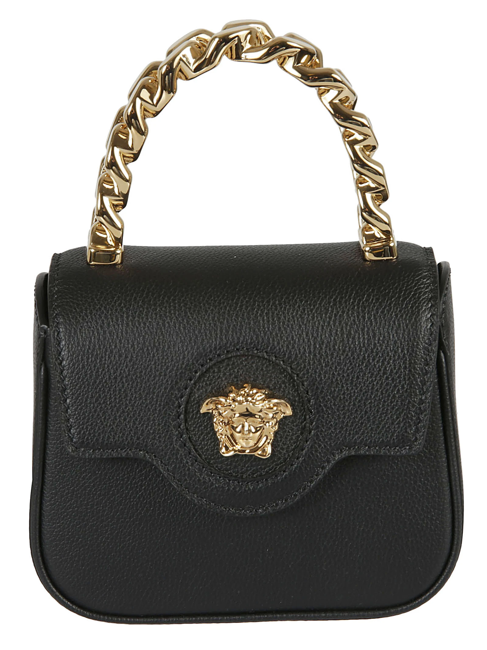 商品Versace|Versace 女士手提包 1003016DVIT2T1B00V-0 黑色,价格¥9012,第6张图片详细描述