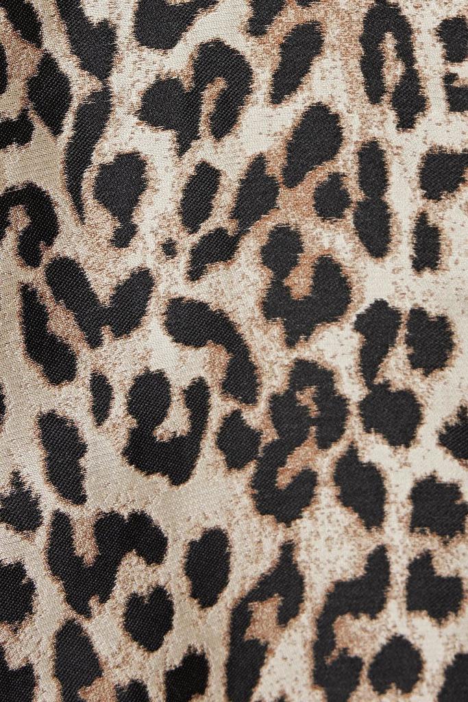 商品Ganni|Leopard-jacquard mini dress,价格¥1051,第6张图片详细描述