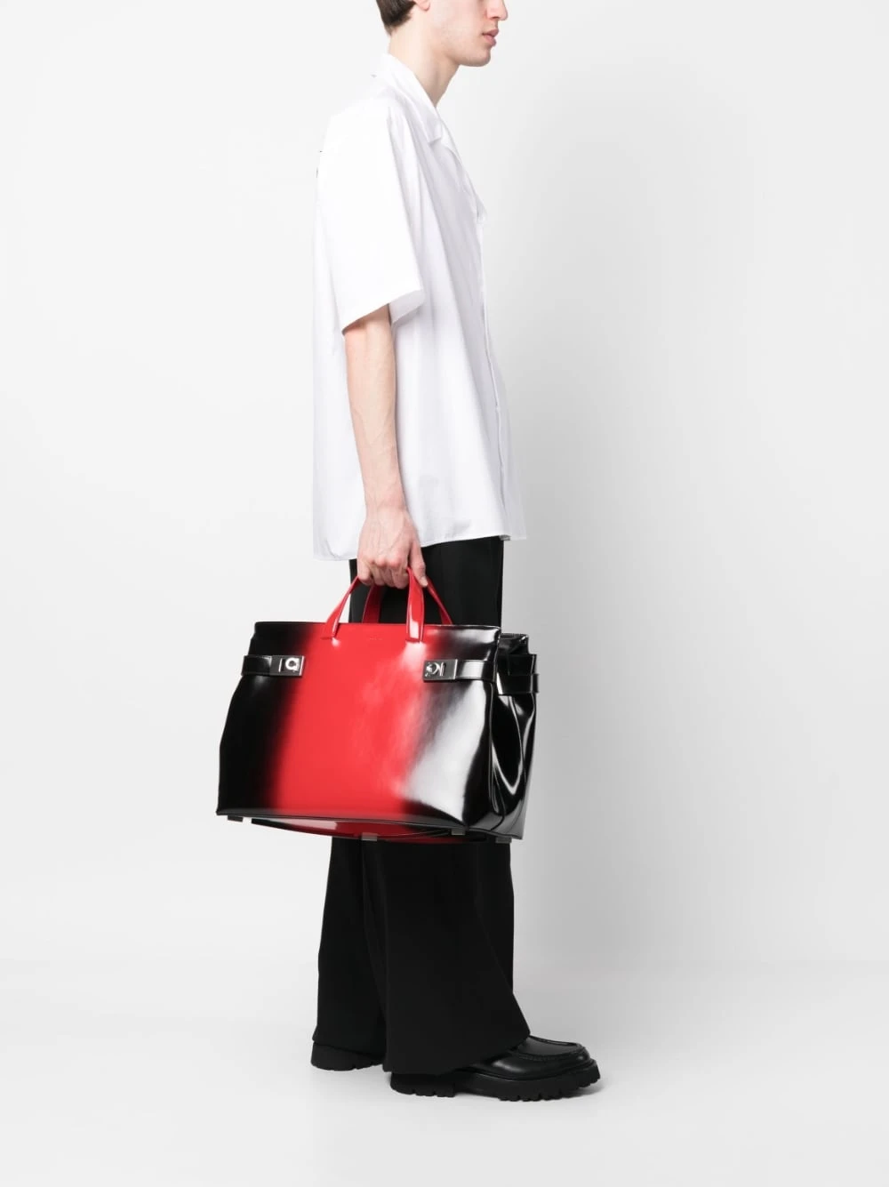 商品Salvatore Ferragamo|Salvatore Ferragamo 男士手提包 241232762046011 红色,价格¥15116,第3张图片详细描述