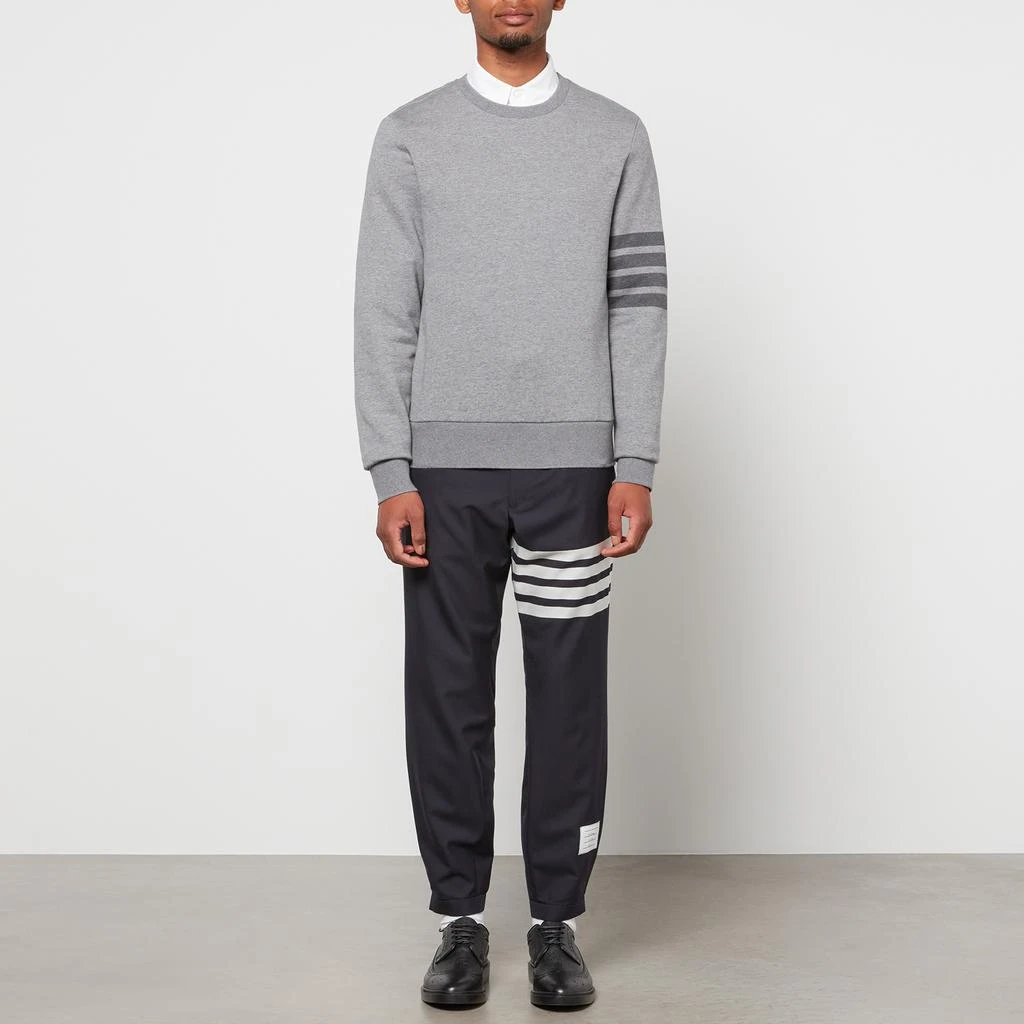 商品Thom Browne|Thom Browne Men's Tonal 4-Bar Loopback Sweatshirt - Medium Grey,价格¥2828,第3张图片详细描述