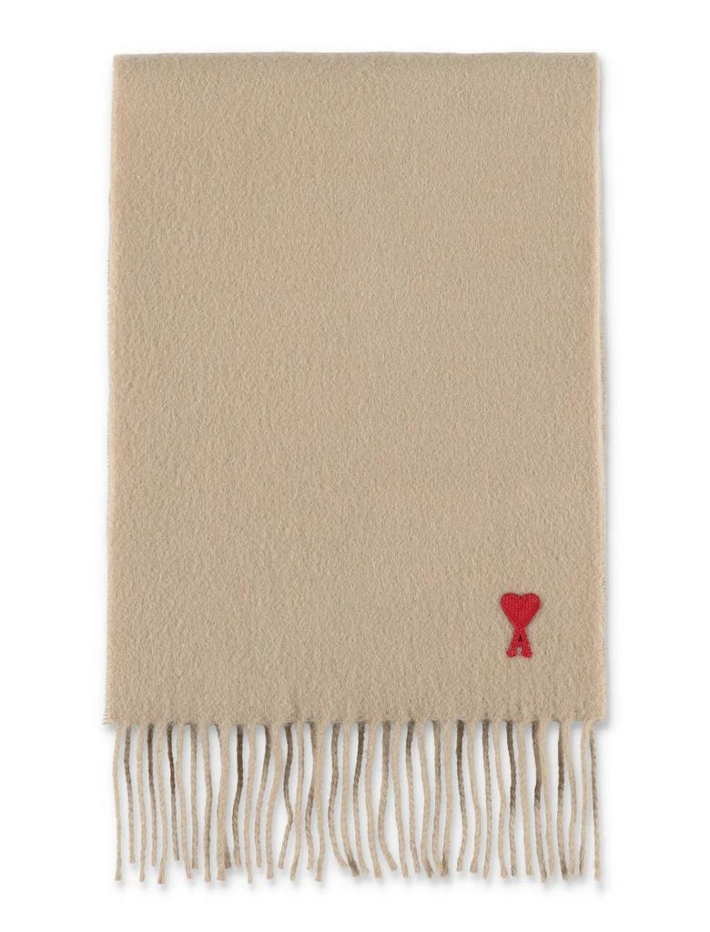 商品AMI|AMI Paris Ami de Coeur Fringed Edge Scarf,价格¥1001,第1张图片
